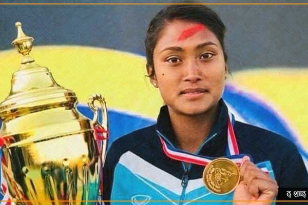 राष्ट्रिय भलिबल टाेलीका स्पाइकर चाैधरी