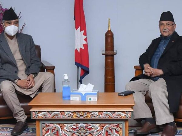 देउवा-ओली भेटघाट