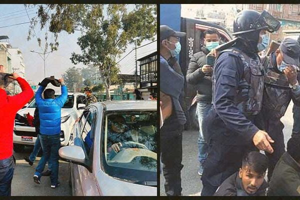 अनेरास्ववियुले देखायाे कालाे झन्डा